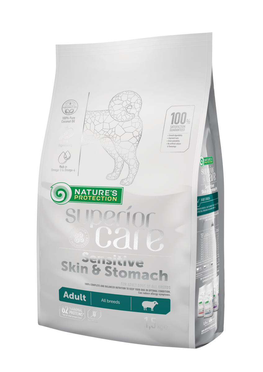 Nature's Protection Superior Care Sensitive Skin&Stomach Lamb Adult All Breeds