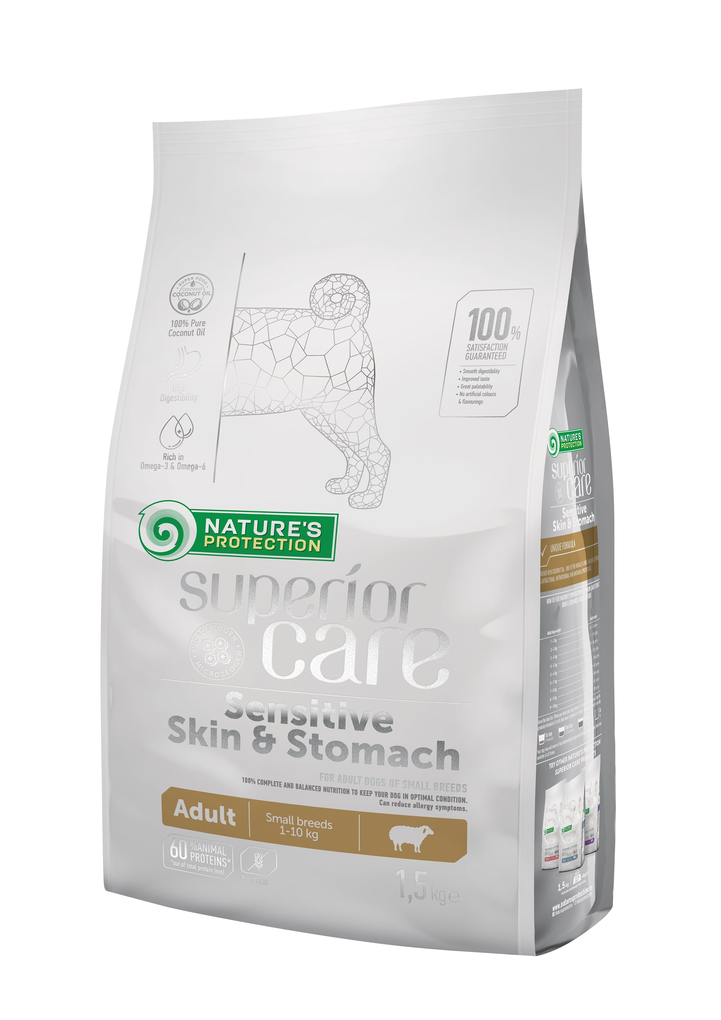 Nature's Protection Superior Care Sensitive Skin&Stomach Lamb Adult Small Breeds