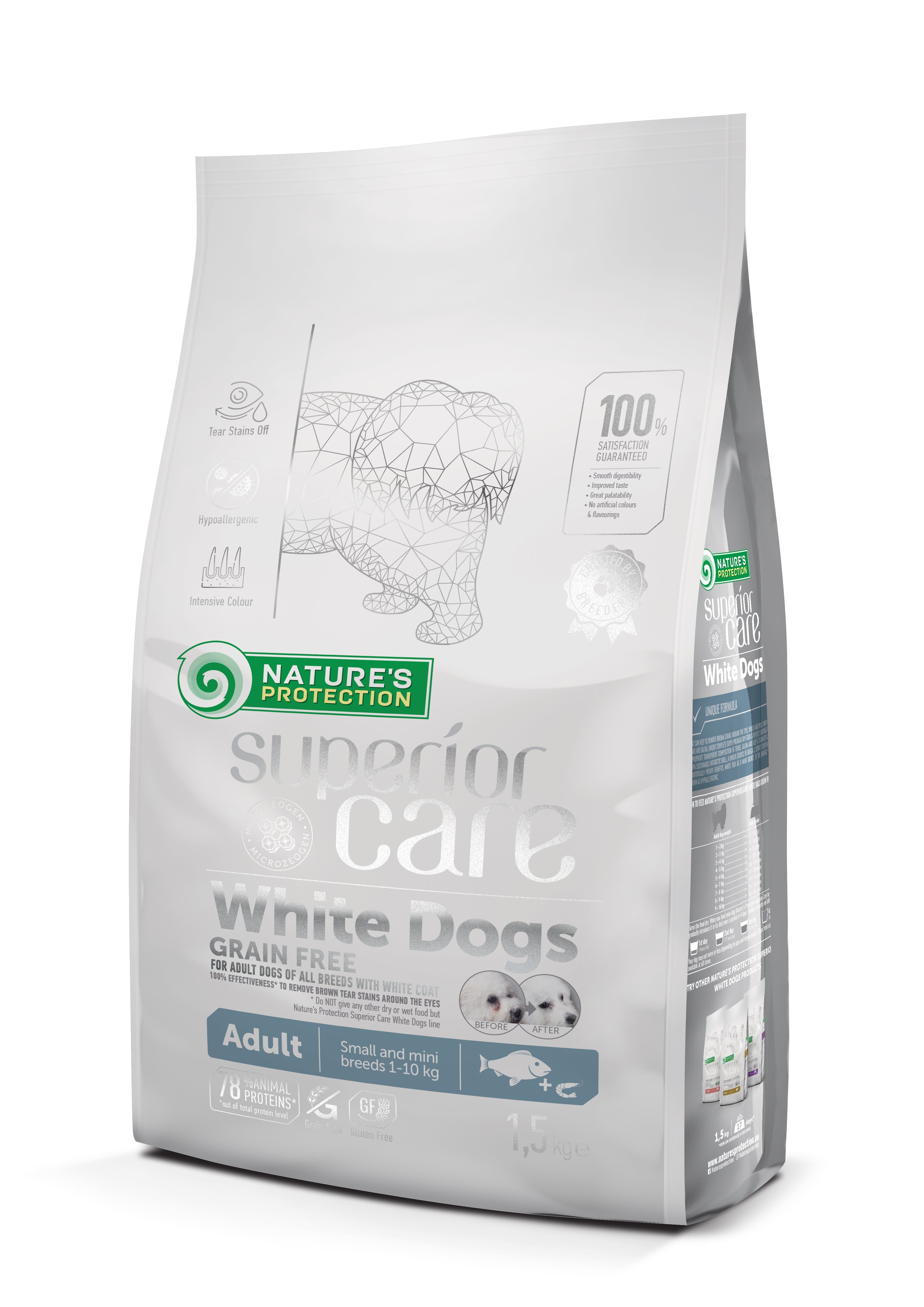 Nature's Protection Superior Care White Dogs Grain Free White Fish Adult Small and Mini Breeds