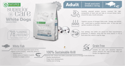 Nature's Protection Superior Care White Dogs Grain Free White Fish Adult Small and Mini Breeds