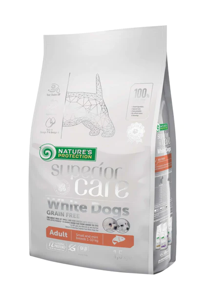 Nature s Protection Superior Care White dogs Grain Free Salmon Adult S Superior Care Nature s Protection Canarias NaturesProtection.pet